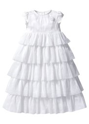 Мода для малышей: платье для крещения, Размеры  56-80 (цвет белой шерсти) Bonprix