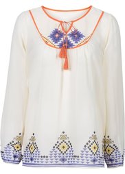 Блузка (лилово-синий с рисунком) Bonprix