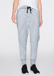 Трикотажные брюки (светло-серый меланж) Bonprix