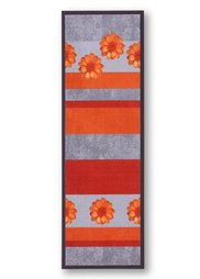 Коврик для двери Цветы (оранжевый) Bonprix