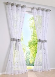 Гардина Яна (1 шт.), люверсы (красная ягода) Bonprix