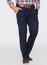 Брюки-карго Regular Fit Straight, cредний рост (N) (темно-синий меланж) Bonprix