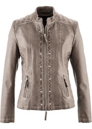 Куртка из искусственной кожи (шиферно-серый) Bonprix