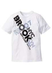 Футболка с классным принтом, Размеры  116/122-164/170 (лазурный) Bonprix