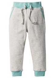 Трикотажные брюки, Размеры  80-134 (светло-серый меланж/антрацитов) Bonprix