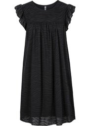 Трикотажное платье из ткани деворе (белый) Bonprix