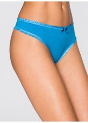 Трусики-стринги (5 шт.) (капри-синий + темно-синий + бе) Bonprix