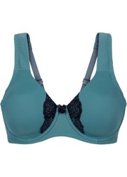 Бюстгальтер-минимайзер, чашка C (сине-зеленый/черный) Bonprix