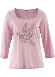 Футболка с рукавом 3/4 (синий индиго) Bonprix