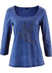 Футболка с рукавом 3/4 (розовый) Bonprix