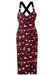 Трикотажное платье Элла (черный с рисунком) Bonprix