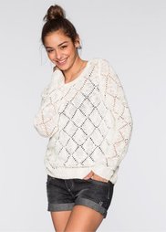Пуловер (экрю) Bonprix