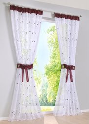 Гардина Яна (1 шт.), люверсы (серый) Bonprix