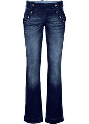 Джинсы Bootcut (синий «потертый») Bonprix