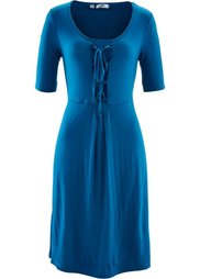 Трикотажное платье с коротким рукавом (бордовый с узором) Bonprix
