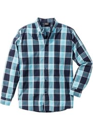Клетчатая рубашка Regular Fit с длинным рукавом (темно-синий/красный в клетку) Bonprix