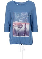 Легкий свитшот с рукавом 3/4 (белый) Bonprix