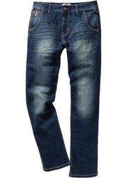 Джинсы-стретч Regular Fit Straight, cредний рост (N) (голубой «потертый») Bonprix