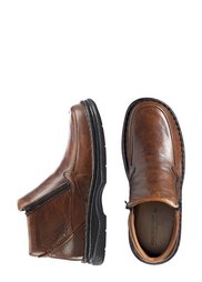 Кожаные ботинки (коричневый) Bonprix