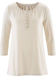 Трикотажная блузка с рукавом 3/4 (абрикосовый/золотистый) Bonprix