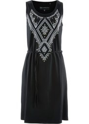 Трикотажное платье (клубничный) Bonprix