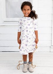 Платье с рисунком, Размеры 80-134 (кремовый с рисунком) Bonprix