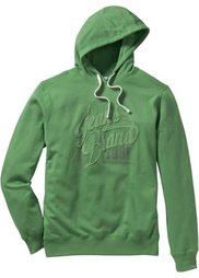 Свитшот Regular Fit с капюшоном (синий джинсовый) Bonprix