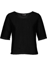 Футболка в сетку (белый) Bonprix