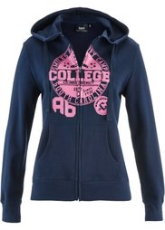 Трикотажная куртка (серый меланж с рисунком) Bonprix