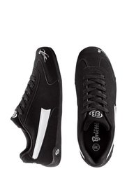 Кожаные кроссовки (черный/серый) Bonprix