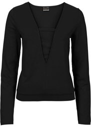 Футболка с длинным рукавом (новый хаки) Bonprix