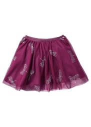 Тюлевая юбка с блестящим принтом, Размеры  80/86-128/134 (серо-синий с рисунком) Bonprix