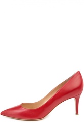 Кожаные туфли с острым носом Gianvito Rossi