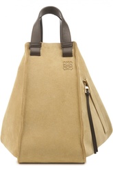 Замшевая сумка с кожаной отделкой Loewe