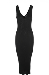 Вязаное платье-футляр с V-образным вырезом James Perse