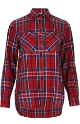 Блуза прямого кроя в клетку с накладными карманами Denim&Supply by Ralph Lauren