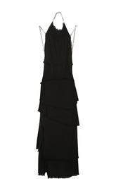 Многоярусное платье в пол с декоративными цепями Sonia Rykiel