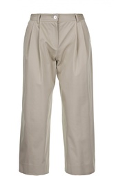 Укороченные широкие брюки с защипами Dolce &amp; Gabbana