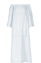 Платье в пол с разрезами и открытыми плечами Lisa Marie Fernandez