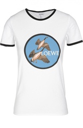 Футболка с круглым вырезом и принтом Loewe