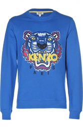 Хлопковый свитшот с вышивкой Kenzo