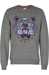 Хлопковый свитшот с вышивкой Kenzo