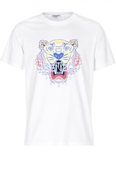 Хлопковая футболка с принтом Kenzo