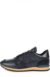 Кроссовки с кожаными вставками Valentino