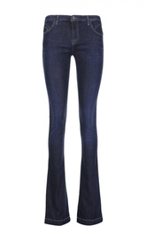 Расклешенные джинсы с контрастной прострочкой Armani Jeans