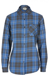 Блуза прямого кроя в клетку с накладным карманом Denim&Supply by Ralph Lauren