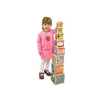 Деревянные кубики "Животные", Melissa &amp; Doug