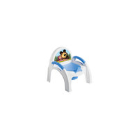 Горшок-стульчик "Маша и Медведь", Пластишка, голубой