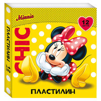 Пластилин "Минни Маус" 12 цветов Росмэн