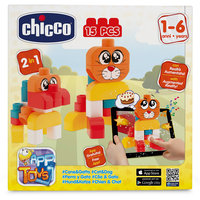 Набор строительных блоков "Кошка и собака", 15шт, CHICCO